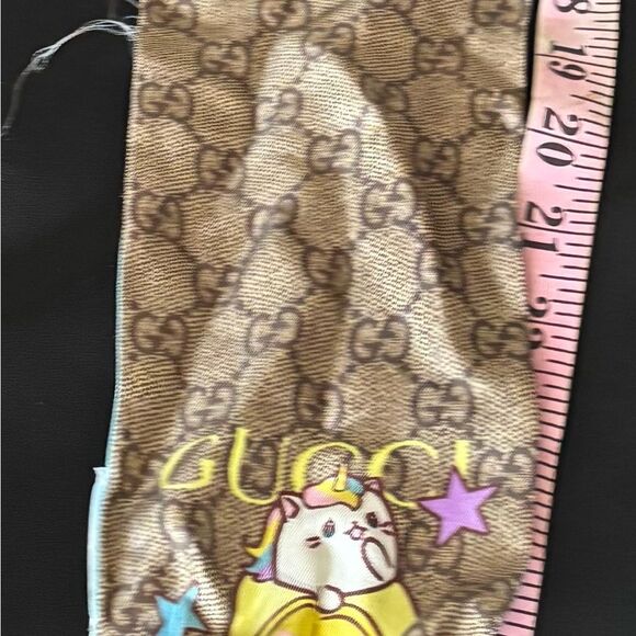 GUCCI Scarf Neck Bow headband Banana Cat Rainbow scarf Celeste Bandeau accessory - Picture 8 of 10